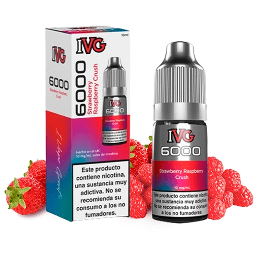 Strawberry Raspberry Crush 10ml | 6000 Salt | IVG