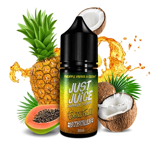 just-juice-papaya-pineapple-coconut-30mltenerifevape.webp Papaya Pineapple Coconut 30ml | Aroma | Just Juice